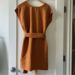 Ace & Jig shift dress in umber medium